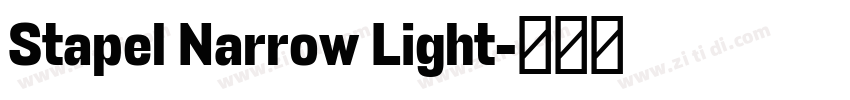 Stapel Narrow Light字体转换